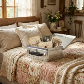 10th Tin Anniversary Bear Couple | Keepsake Memory Metall Brotdose