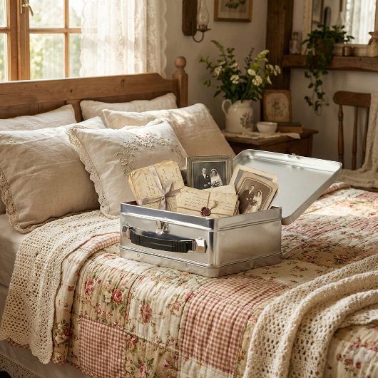 10th Tin Anniversary Bear Couple | Keepsake Memory Metall Brotdose