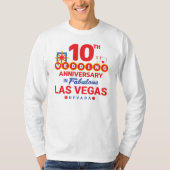 10th Wedding Anniversary Las Vegas Trip T-Shirt (Vorderseite)