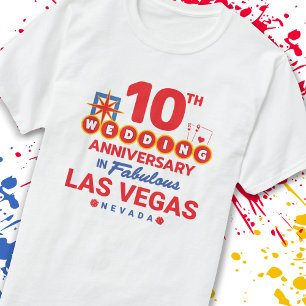10th Wedding Anniversary Las Vegas Trip T-Shirt