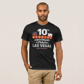 10th Wedding Anniversary Las Vegas Trip T-Shirt (Vorne ganz)