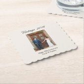 10th Wedding Anniversary Party Personalized Photo Untersetzer (angewinkelt)