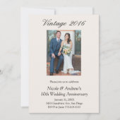 10th Wedding Anniversary Party Vow Renewal 2 Photo Einladung (Vorderseite)