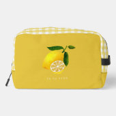 10th Wedding Anniversary Summer Lemon Squeeze  Waschbeutel (Rückseite)