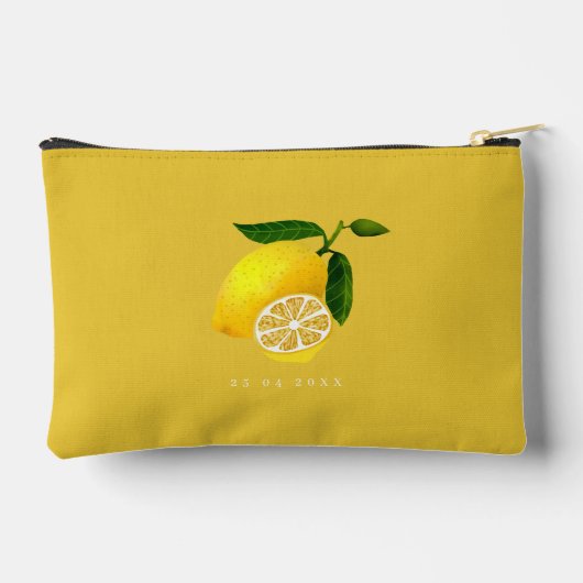 10th Wedding Anniversary Summer Lemon Squeeze  Zubehörtasche (Rückseite)