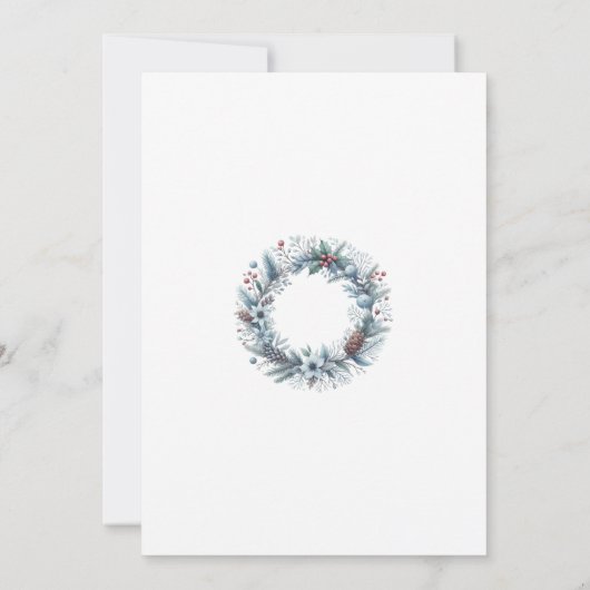 10th Wedding Anniversary Winter Landscape Romantic Save The Date (Rückseite)