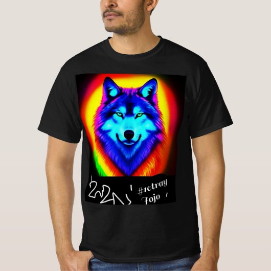 10tray Jojo Wolf Colors Wonderful G 4000 T-Shirt (Vorderseite)