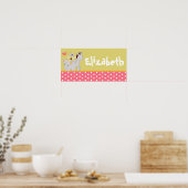 10x20 Kinderzimmer Art Name Print Tropical Punch G Poster (Küche)