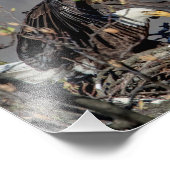 10x8 Bald Adler mit ihrem Baby Fotodruck (Ecke)