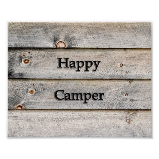 10x8 Happy Camper Fotodruck (Vorne)