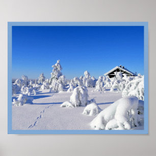 10x8 Hütte Mauer Art Poster
