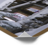 10x8 Hütte Mauer Art Poster (Ecke)