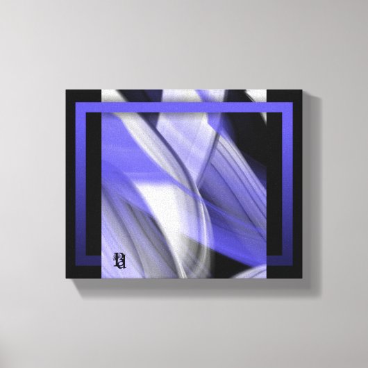 10x8" Lavendel Moon Trend Abstrakt Art Violet Leinwanddruck (Vorderseite)