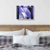 10x8" Lavendel Moon Trend Abstrakt Art Violet Leinwanddruck (Insitu (Schlafzimmer))