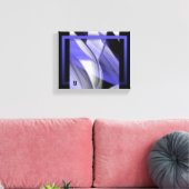 10x8" Lavendel Moon Trend Abstrakt Art Violet Leinwanddruck (Insitu (Wohnzimmer))