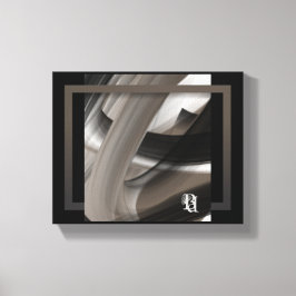 10x8" Terra’s Tender Whisper Abstract Brown Flower Leinwanddruck