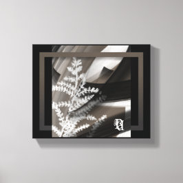 10x8" Terra’s Tender Whisper Abstract Brown Flower Leinwanddruck