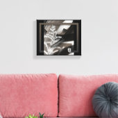 10x8" Terra’s Tender Whisper Abstract Brown Flower Leinwanddruck (Insitu (Wohnzimmer))