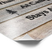 10x Was passiert im Camp bleibe im Camp Fotodruck (Ecke)