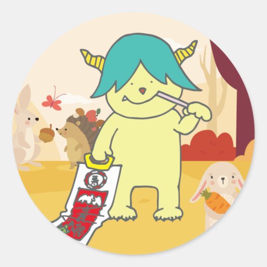 11月モンスターシール。 RUNDER AUFKLEBER (Vorderseite)