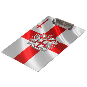 [110] City of London - Wappen Klemmbrett