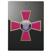 [110] Emblem der ukrainischen Streitkräfte Klemmbrett (Rückseite)