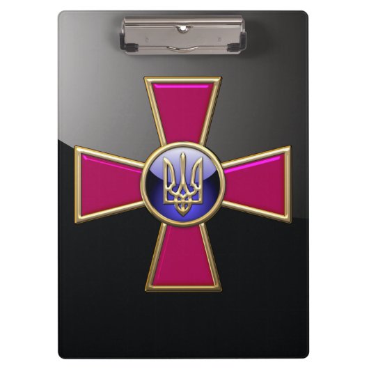 [110] Emblem der ukrainischen Streitkräfte Klemmbrett (Vorderseite)