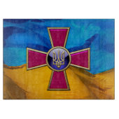 [110] Emblem der ukrainischen Streitkräfte Schneidebrett (Vorderseite)