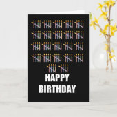 110. Geburtstag mit Kerzen Karte (Gelbe Blume)