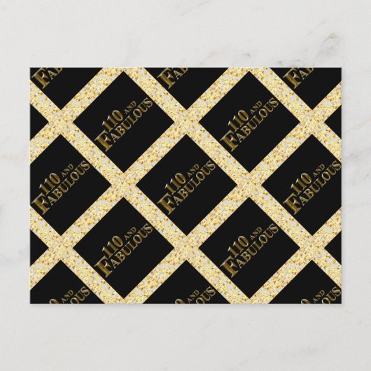 110 Geburtstag Postkarte (Vorderseite)