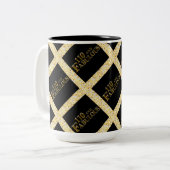 110 Geburtstag Zweifarbige Tasse (Vorderseite Links)