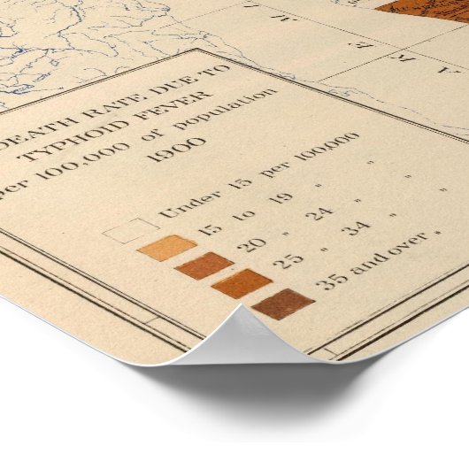 110 Typhus-Fieber Poster (Ecke)