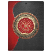 [110] Vegvisir - Viking Gold Magic Runic Compass Klemmbrett (Rückseite)
