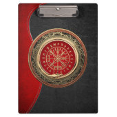 [110] Vegvisir - Viking Gold Magic Runic Compass Klemmbrett (Vorderseite)