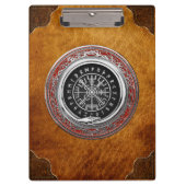 [110] Vegvisir - Viking Silver Magic Runic Compass Klemmbrett (Vorderseite)