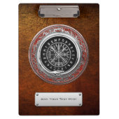 [110] Vegvisir - Viking Silver Magic Runic Compass Klemmbrett (Vorderseite)