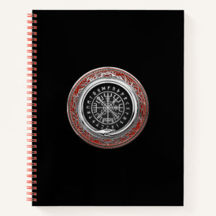 [110] Vegvisir - Viking Silver Magic Runic Compass Notizblock