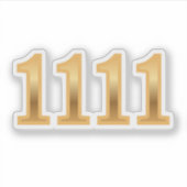 1111 Engelszahl Chancen Aufkleber (Vorderseite)