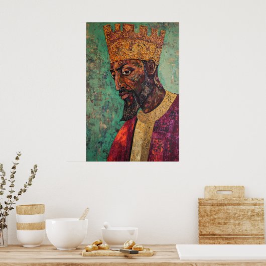 1114 Königliche Elegance Poster (Küche)