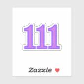 111 Angel Number Blessings Aufkleber (Blatt)