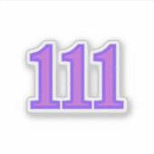 111 Angel Number Blessings Aufkleber (Vorderseite)