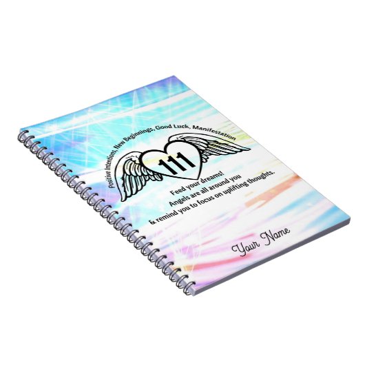 111 Angel Number Dankbarkeit Journal Notizblock (Rechte Seite)