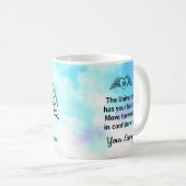 111 Angel Numbers Blue Pastel Sky Affirmation Name Kaffeetasse (VorderseiteRechts)