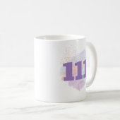 111 Angel-Rufnummern ausrichten und manifest angel Kaffeetasse (VorderseiteRechts)