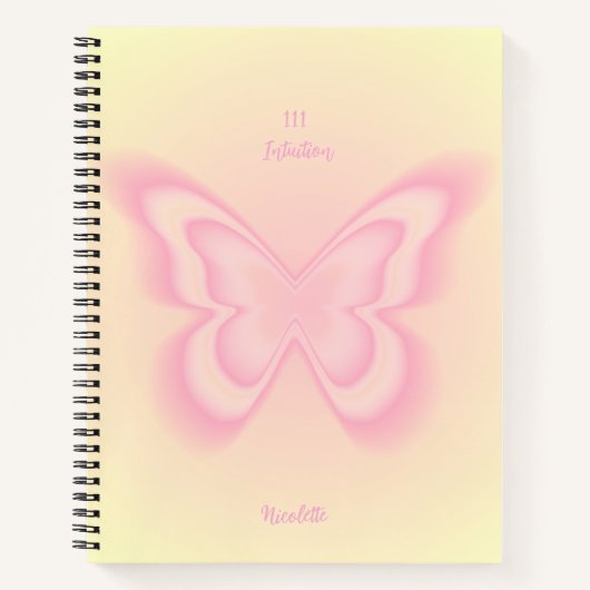 111 Angepasste Manifestation der Engel-Zahl Notizblock (Vorderseite)