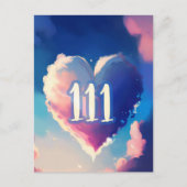 111 Engel Number: A Tapestry of Cosmic Serenity Postkarte (Vorderseite)