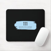 111 Engel Number Blue Mousepad (Mit Mouse)