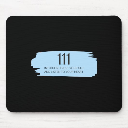 111 Engel Number Blue Mousepad (Vorne)