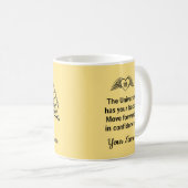 111 Engel-Nummern Zitronengelbe Affirmation Name Kaffeetasse (VorderseiteRechts)
