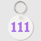 111 Engel Zahl Segnungen Schlüsselanhänger (Vorderseite)